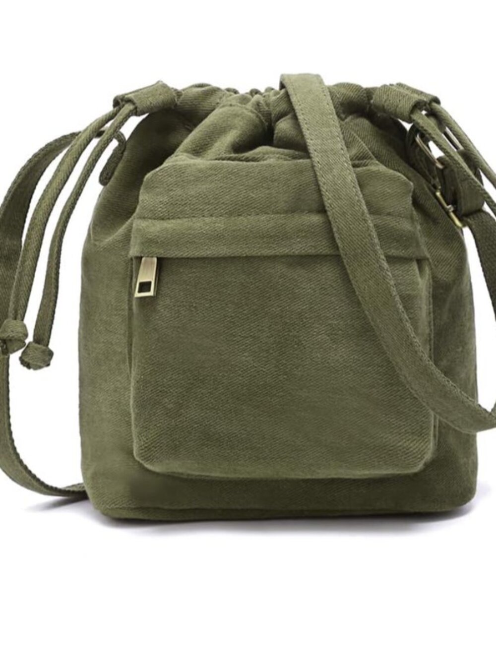 Crossbody Bags for Women Small Canvas Drawstring Bucket Purse Cute Little Boho B